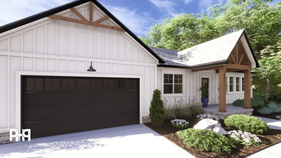 The Cherrywood house plan, exterior view 3